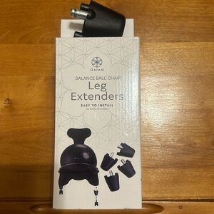 Gaiam Classic Yoga Exercise ball leg extenders.